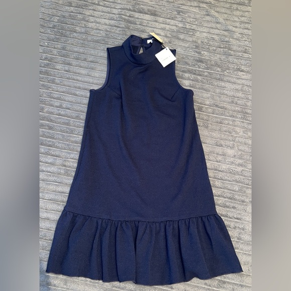 Trina Turk Navy Sleeveless Midi Dress - Picture 1 of 2